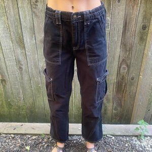 UO Black Cargo Pants (Size 26)